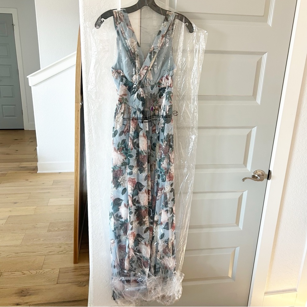 NWT Sachin + Babi Kenzia Floral Print Gown Maxi Dress - Picture 8 of 8